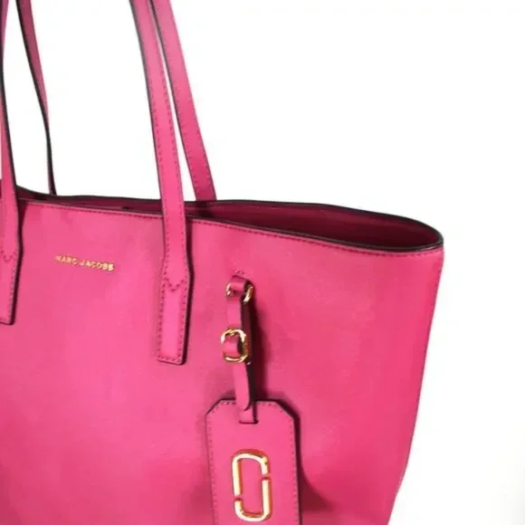 Marc Jacobs Pink Saffiano Tote - Picture 2 of 10